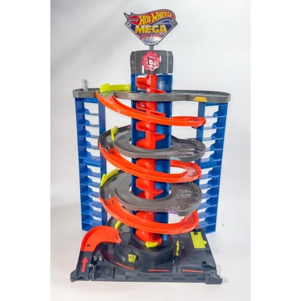 Hot Wheels Mega Garage Playset – Spiral Tower Parking Garage (Multi-Level)